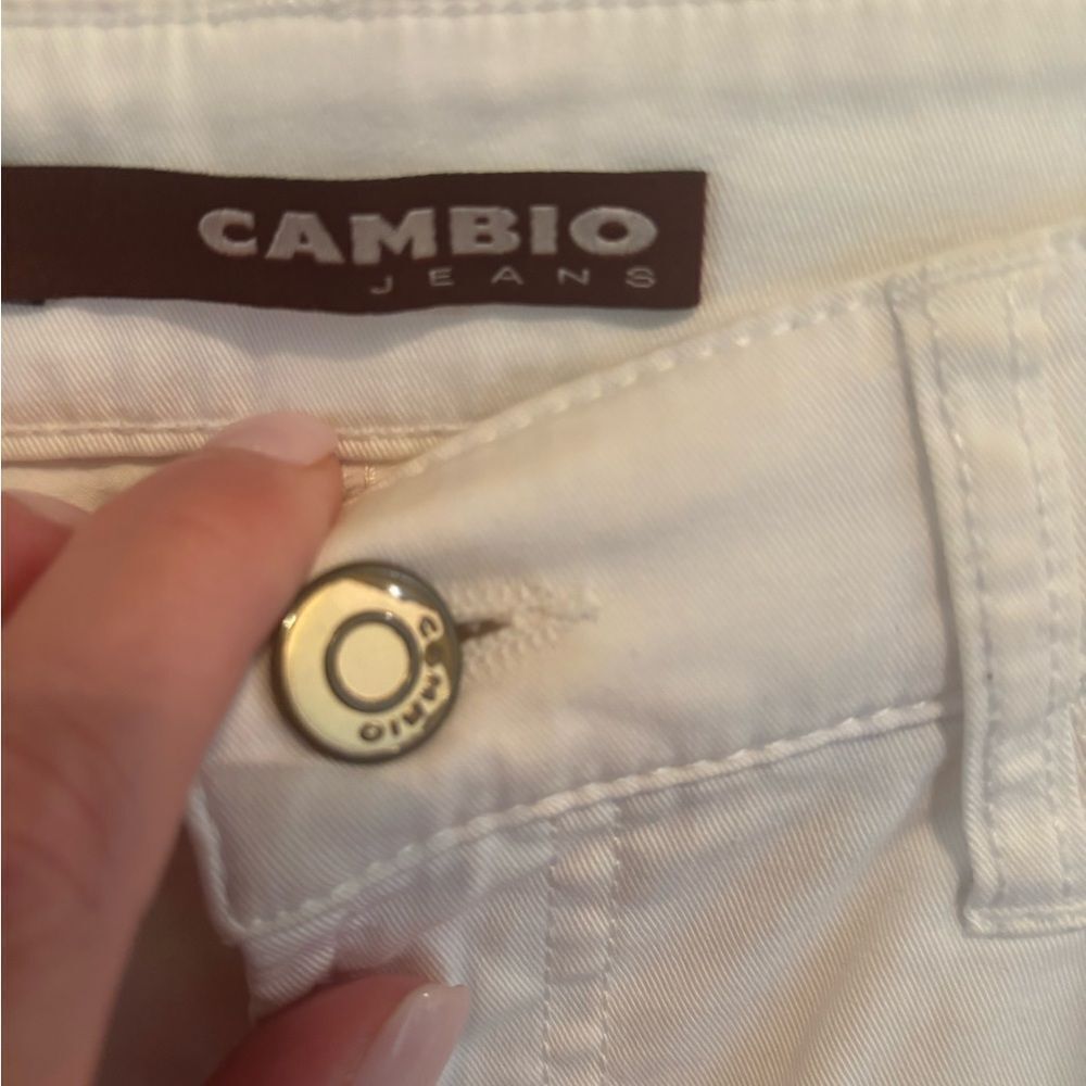 Cambio Norah Short White Ankle Jeans for Women - Picture 5 of 8